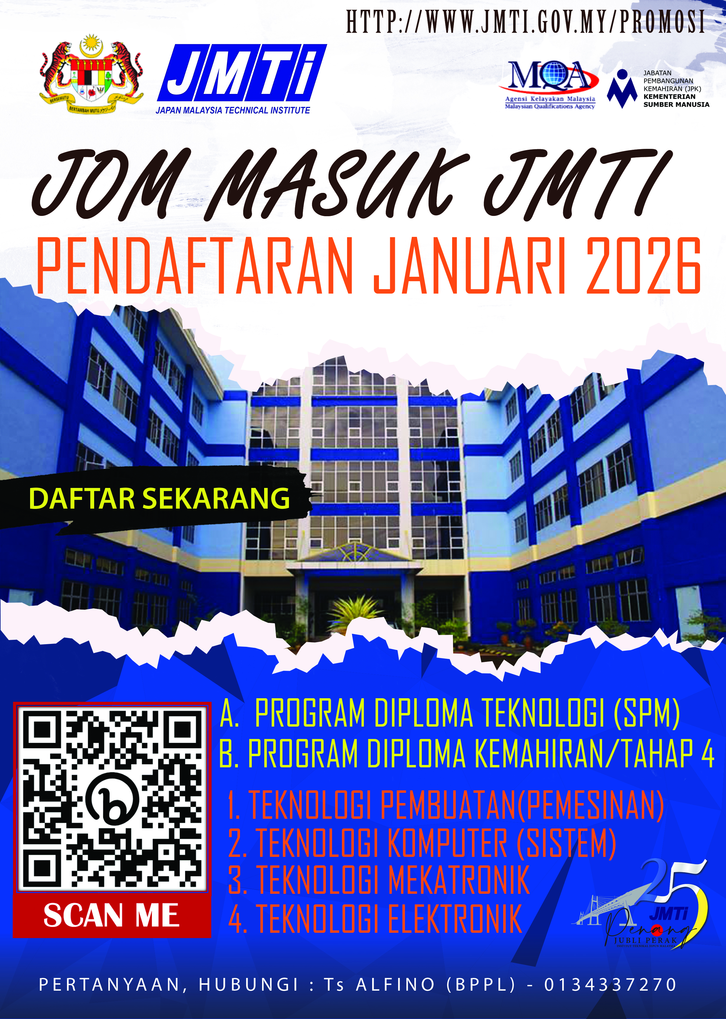 IKLAN KEMASUKAN KE JMTI SESI 1/2026 Image